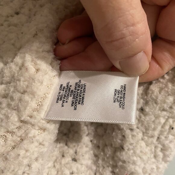 En Creme Olive Sherpa Lined Jacket Small Cozy Fall Winter Layer‎ Anthropologie - Picture 15 of 16